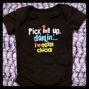 NB “Pick Me Up Darlin” Onesie